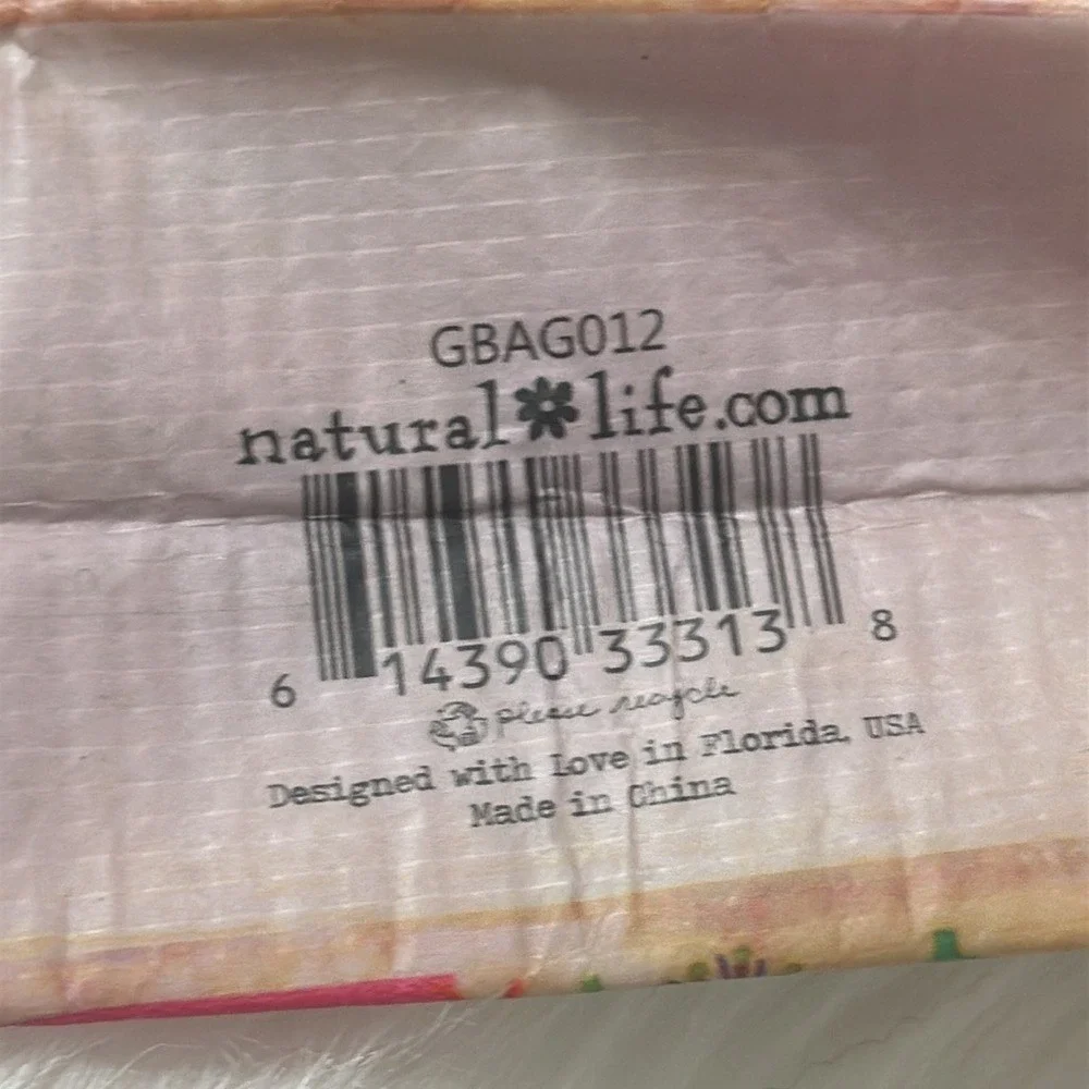 Natural Life Happy Birthday Reusable Mini Gift Bag Boho Floral Owl GBAG012